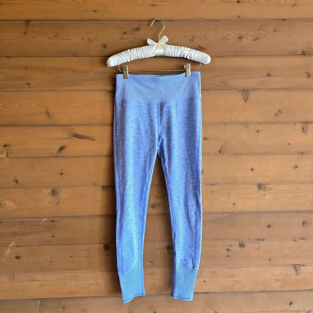 Alo Alosoft Legging Lounge High Waist Tile Blue White Heather Medium Cozy Soft